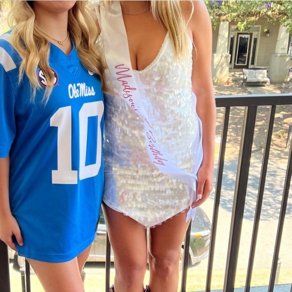 White Sequin Mini Dress from Boutique - Picture 6 of 6